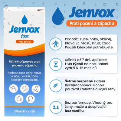 Jenvox Fast proti zápachu nohou