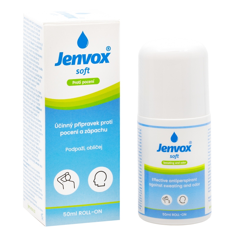 Jenvox Soft - šetrný přípravek proti pocení a zápachu podpaží a obličeje